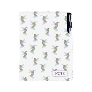 Notes - zápisník DESIGN A5 nelinkovaný - Kolibřík