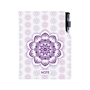 Notes - zápisník DESIGN A5 nelinkovaný - Mandala fialový