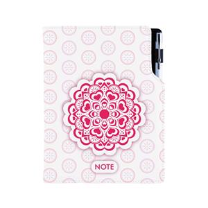 Notes - zápisník DESIGN B5 čtverečkovaný - Mandala červený