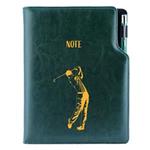 Notes - zápisník DESIGN B5 tečkovaný - zelená - Golf muž