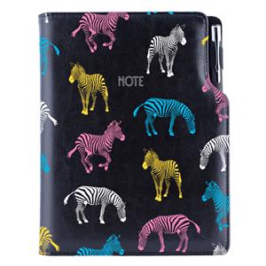 Notes - zápisník DESIGN B6 čtverečkovaný - černá - Zebra