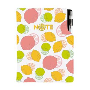 Notes - zápisník DESIGN B6 čtverečkovaný - Citron