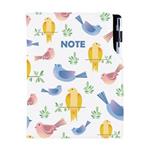 Notes - zápisník DESIGN B6 čtverečkovaný - Ptáci