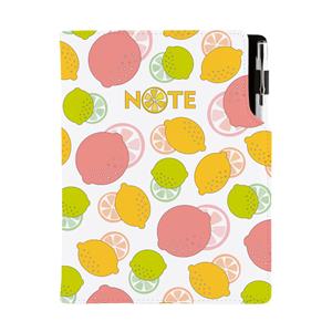 Notes - zápisník DESIGN B6 linkovaný - Citron