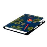 Notes - zápisník DESIGN B6 linkovaný - modrá - Papoušek