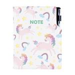 Notes - zápisník DESIGN B6 linkovaný - Unicorn