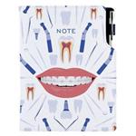 Notes - zápisník DESIGN B6 nelinkovaný - bílá - Zubař