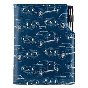 Notes - zápisník DESIGN B6 nelinkovaný - modrá - Mustang