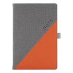 Notes - zápisník DIEGO A5 čtverečkovaný - šedá/oranžová