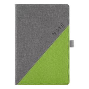 Notes - zápisník DIEGO A5 čtverečkovaný - šedá/zelená