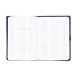 Notes - zápisník ELASTIC A5 čtverečkovaný - modrá/černá gumička
