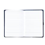 Notes - zápisník ELASTIC B6 linkovaný - modrá/černá gumička