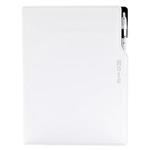 Notes - zápisník GEP A4 čtverečkovaný - bílá/bílé obšití
