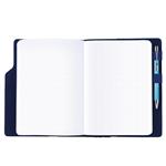Notes - zápisník GEP A5 čtverečkovaný - tyrkysová/modrý vnitřek