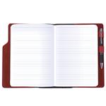 Notes - zápisník GEP A5 linkovaný - černá/červený vnitřek