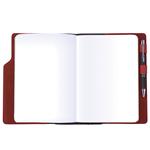 Notes - zápisník GEP A5 nelinkovaný - černá/červený vnitřek