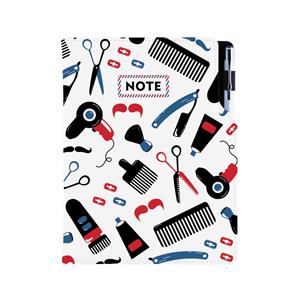 Notes - zápisník KADEŘNICKÝ Barber - DESIGN B6 nelinkovaný