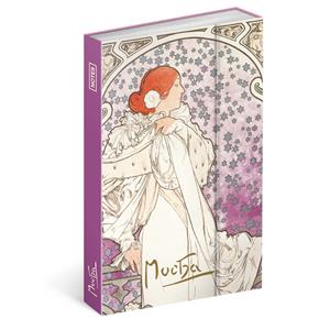 Notes Dáma - Alfons Mucha B6 - linkovaný