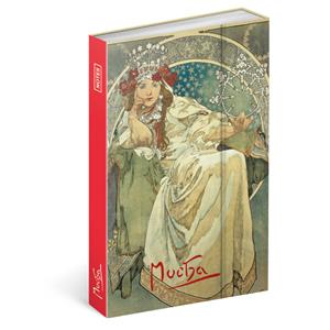 Notes Princezna - Alfons Mucha B6 - linkovaný