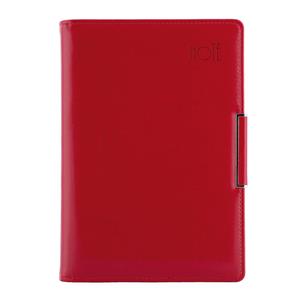 Notes - zápisník METALIC A5 linkovaný - červená