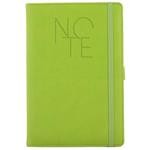 Notes - zápisník POLY A5 linkovaný - světle zelená