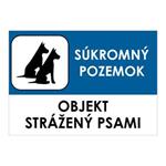 Objekt strážený psami,plast 2mm,210x148mm