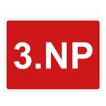 Označení podlaží - 3.NP, plast 1 mm, 200x150mm