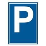 Parkoviště - bezpečnostní tabulka s dírkami, plast 2 mm, A4