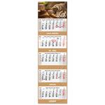 Pětiměsíční kalendář Kvinto skládaný český 2027 - šedý