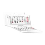 Pětiměsíční kalendář Kvinto skládaný český 2027 - šedý