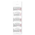 Pětiměsíční kalendář Kvinto skládaný český 2027 - šedý