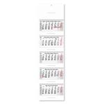 Pětiměsíční kalendář Kvinto skládaný český se spirálou 2027 - šedý