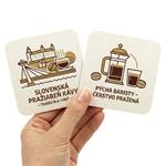 Pivní podtácky papírové čtvercové 93 mm x 93 mm, oboustranný tisk - na zakázku