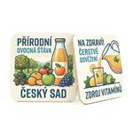 Pivní podtácky papírové čtvercové 93 mm x 93 mm, oboustranný tisk - na zakázku