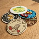 Pivní podtácky papírové kulaté 10 cm jednostranný tisk - na zakázku