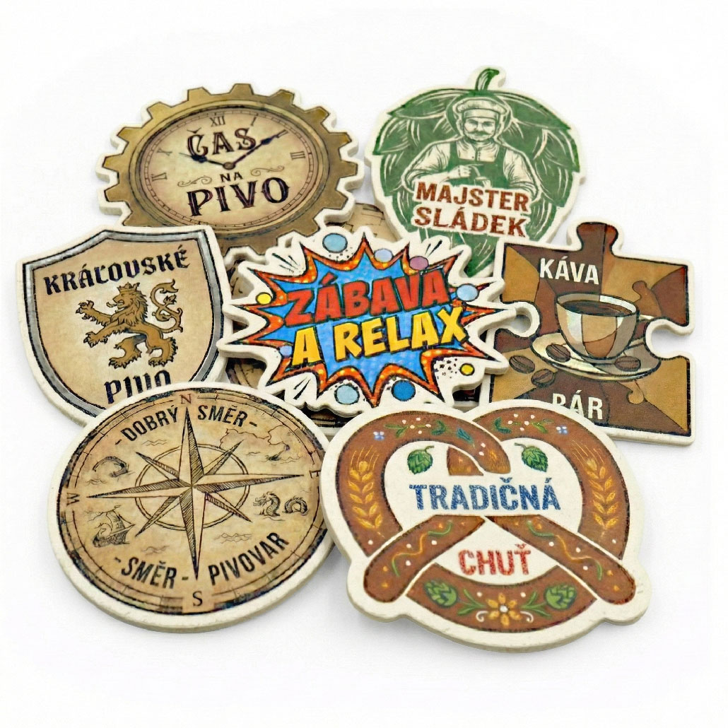 Pivní podtácky papírové speciální tvar jednostranný tisk - na zakázku