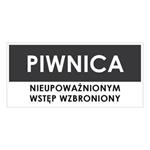 PIWNICA, szary - płyta PVC 1 mm 190x90 mm