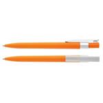 Plastová propiska Knapp v pastelových barvách s hrotem 0,5 mm - oranžová