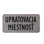 Popis místnosti - cedulka na dveře - Úklidová místnost, hliníková tabulka, 160 x 80 mm