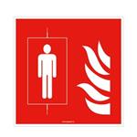 Požární výtah - bezpečnostní tabulka, plast 1 mm 300x300 mm