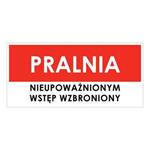 PRALNIA, płyta PVC 1 mm 190x90 mm