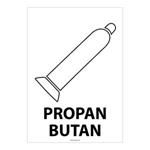 PROPAN BUTAN, naklejka 148x210 mm