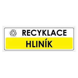 RECYKLACE - HLINÍK, plast 2 mm, 290x100 mm