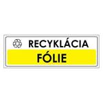 Recyklácia-Fólie,plast 2mm,290x100mm