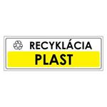 Recyklácia-plast,plast 2mm,290x100mm