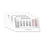 Šestiměsíční kalendář Sixto skládaný český 2027 - šedý