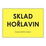 SKLAD HOŘLAVIN, plast 1 mm, A4