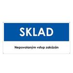 SKLAD, modrá, plast s dírami 2 mm 190x90 mm