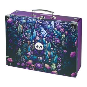Skládací školní kufřík Jungle Panda