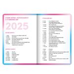 Školní diář - Růžová (září 2025 – prosinec 2026)